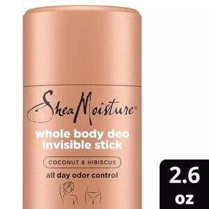 Shea Moisture Coconut & Hibiscus Whole Body Deodorant Invisible Stick 2 Pack